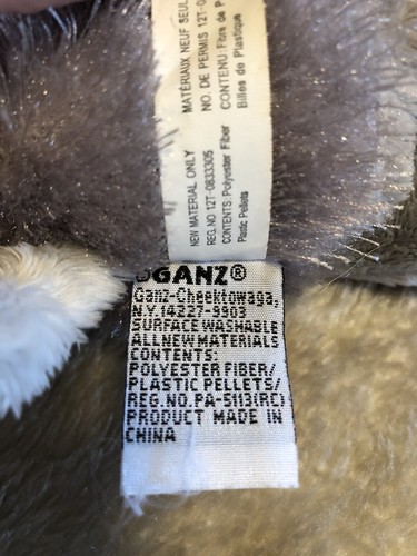 Ganz Webkinz Elephant Gray No Codes 8 inch - Picture 6 of 10