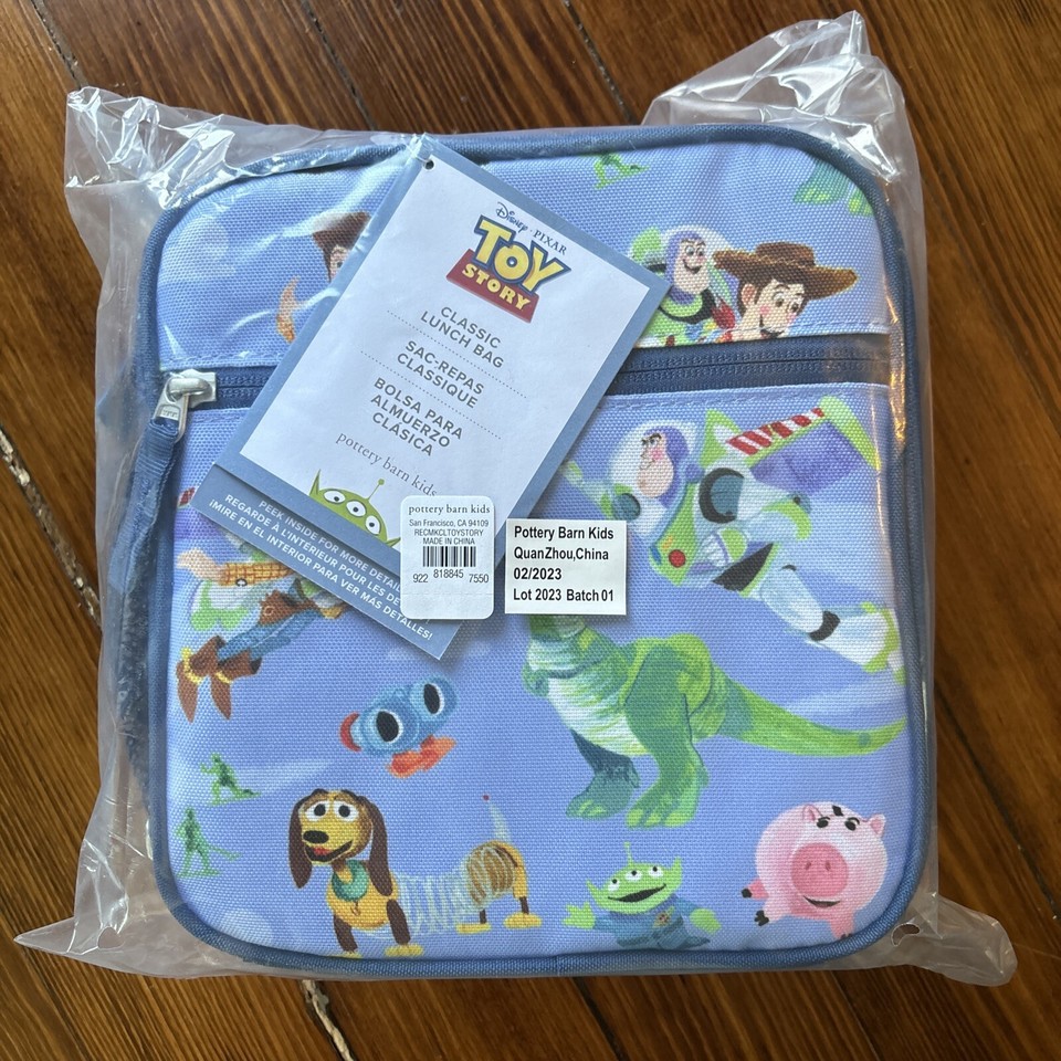 Pottery barn kids TOY STORY Disney lunch Box school Woody Buzz