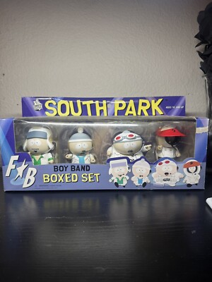 South Park FINGERBANG BOY BAND Variant Boxed Figures Set Mezco Series 4 2006 NIB