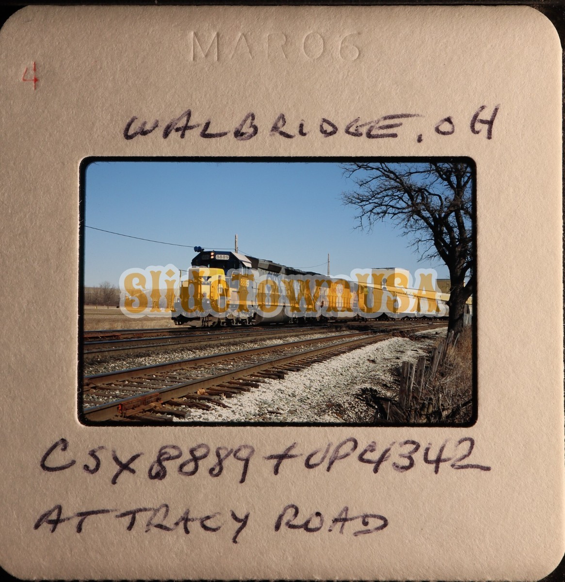 Vtg 2006 Train Slide 8889 CSX Engine Walbridge OH X7M198 | eBay