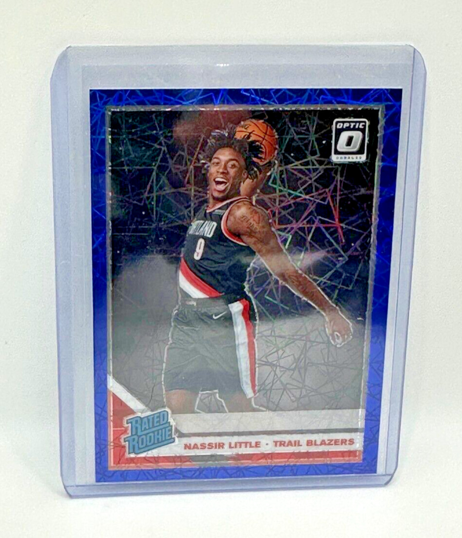 Nassir Little 2019-20 Panini Donruss RC RR Optic Blue Velocity #154