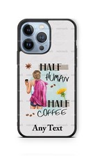 Funda protectora de teléfono medio humano medio café para iPhone 16 Samsung s24 Google Moto 5g