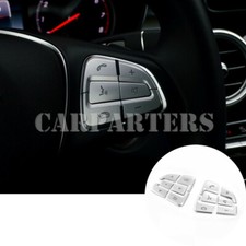For Benz A-Class W176 Interior Steering Wheel Button Trim Cover 12pcs 2016-2018
