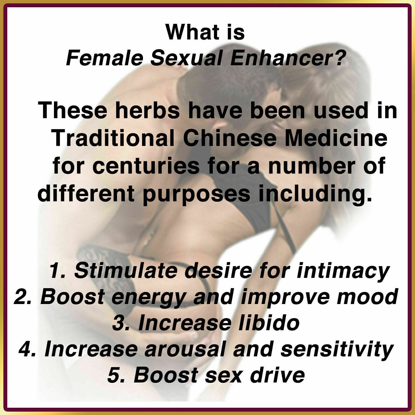 Increase Sexual Desire - FEMALE AROUSAL PILLS - Dietary Womens Health Supplement