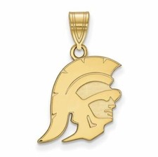 10k Gold University of Southern California Trojan Medium Pendant