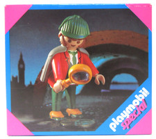 Figurina Playmobil #4501 SHERLOCK HOLMES 1993 come nuova in scatola sigillata in fabbrica