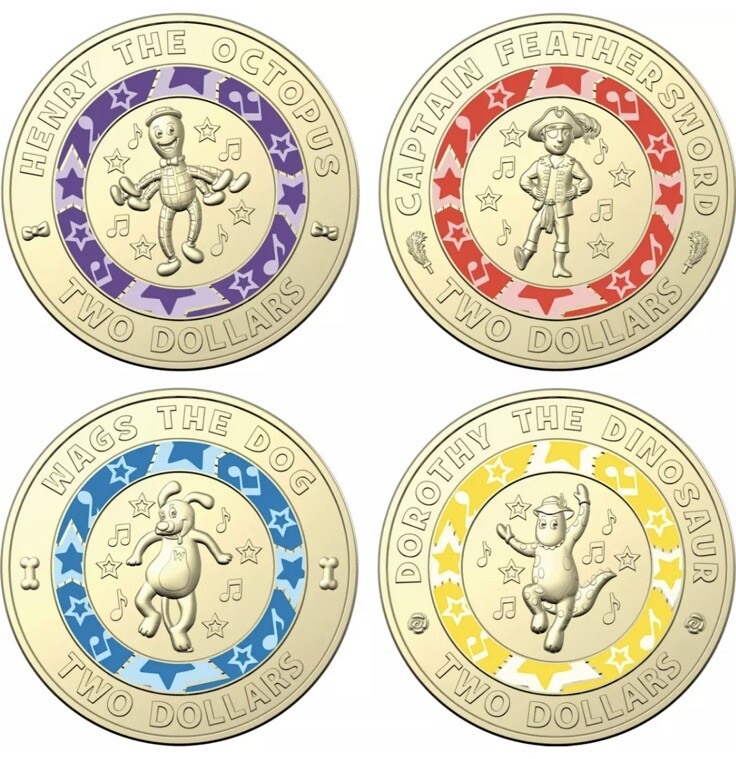 COIN PARKING DELIVERY 『Family vol.2』 🚀Rare 2021 New $2 Coins Australian Two Dollars UNC Mint Colour