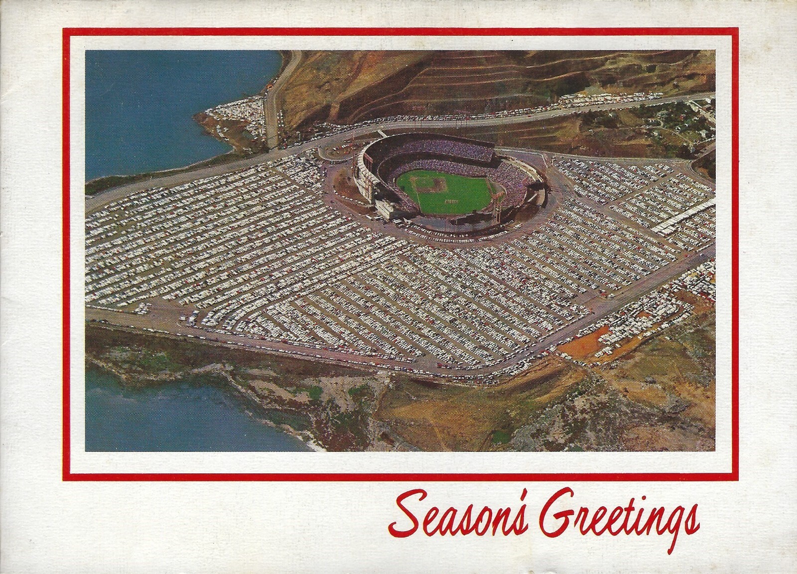 Rare 1962 San Francisco Giants Xmas Card Signed by Scout Hugh Poland (d 1984)