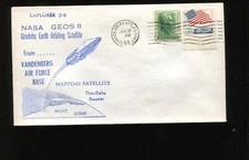 EXPLORER 36 SATELLITE LAUNCH JAN 11 1968 VANDENBERG AFB COVER DC383