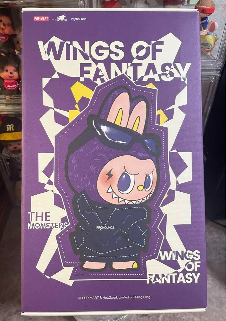 POP MART LABUBU × PRONOUNCE WINGS OF FANTASY Plush Doll 38cm POP MART LABUBU × PRONOUNCE WINGS OF FANTASY Plush Doll 38cm