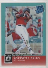 2016 Panini Donruss Optic Rated Rookies Aqua 227/299 Socrates Brito #58 z6b