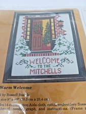Warm Welcome Kit Creative Circle 2400 Vintage NIP-8"x10" Christmas Needlepoint