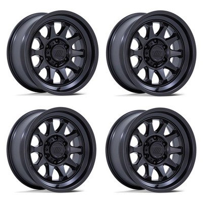 Set 4 20'' Pro Comp Alloys PA202 Basecamp Matte Black 20x9 Wheels 6x5.5 0mm Rims
