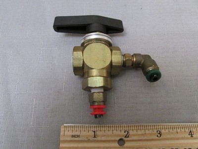 Brass 1/4-Inch Valve With Handle On-Off Ball Valve Type