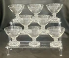 Vintage Anchor Hocking Berwick Boopie Champagne Sherbet Glasses 3 1/2” Set of 8