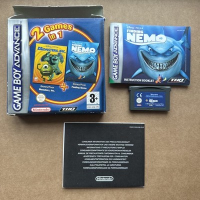 2 Spiele in 1: Monsters Inc/Findet Nemo Nintendo Gameboy Advance mit Box & Anleitung