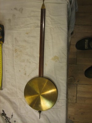 Antique Two Weight ''Gustav Becker ''  Wall Clock   pendulum