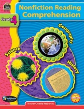 Teacher Created Resources Nonfiction Reading Comprehension, Grade 4 - paperb...