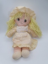 MUÑECA TRAPO AMARILLO AÑOS 90 2000S Ocean Yuen muñeca trapo caramelo hilo amarillo pelo 36CM