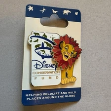 Disney Conservation Fund Collectible Pin Lion King Simba Moving Head