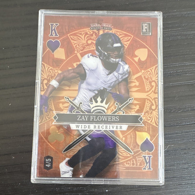 Wild Card 2023 5 Card Draw Stacked Deck Zay Flowers Ravens Rookie #SD-ZF