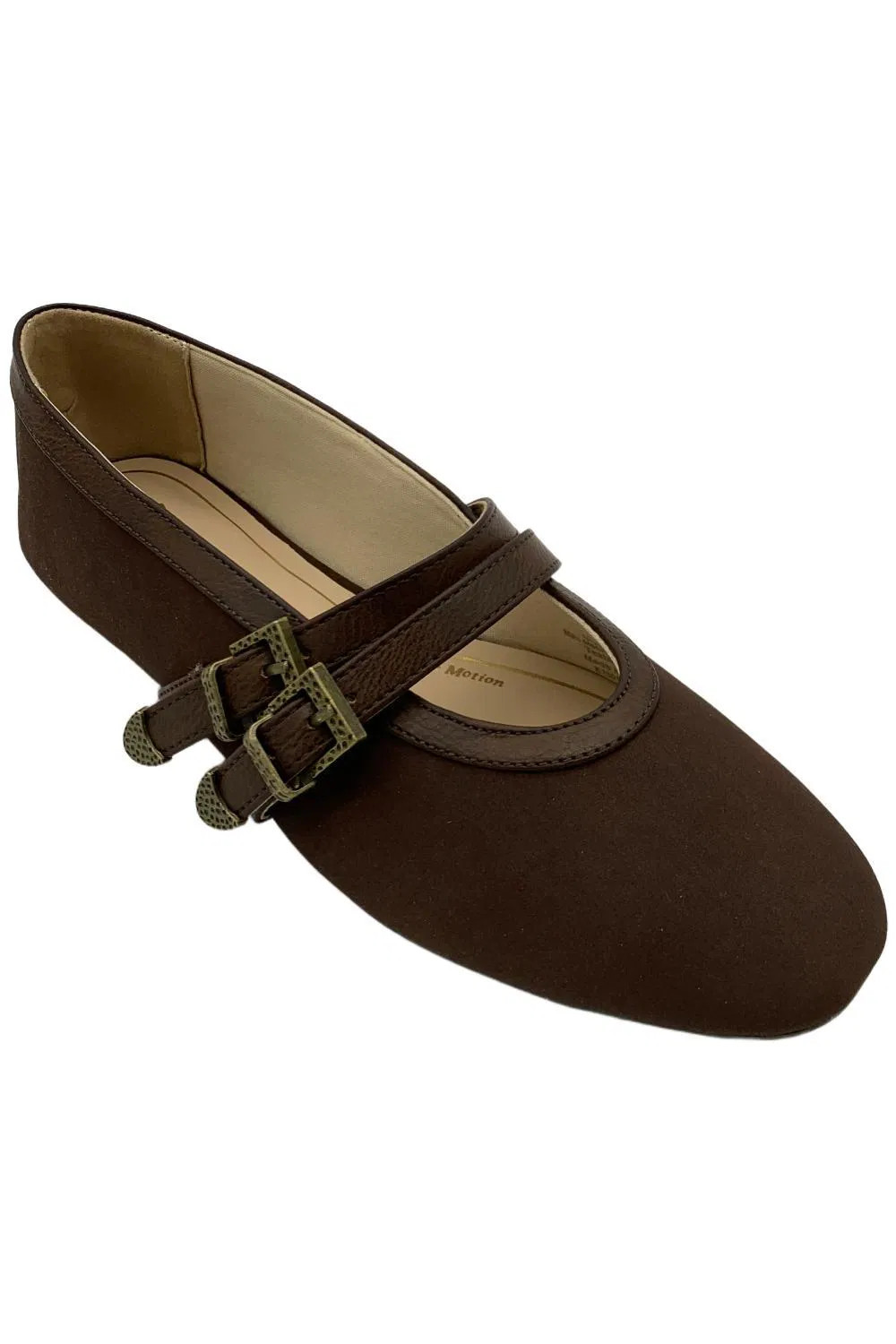 Journee Womens Florene Casual Mary Jane Flats Chocolate
