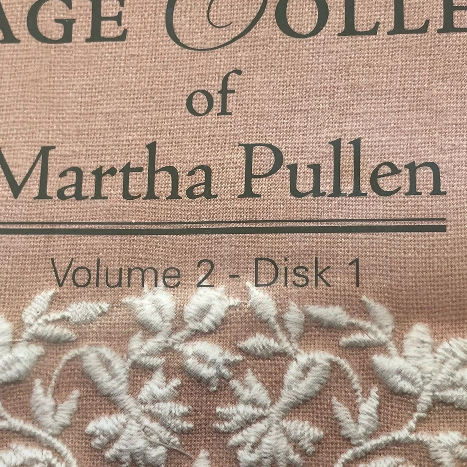 New OOP Martha Pullen Vintage Collection V 2 DISK 1 CD 33 Machine Embroidery - Image 2 of 4