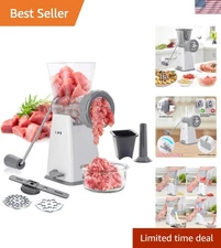 Meat Grinder Manual with Stainless Steel Blades Heavy Duty Food Processor