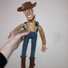 Vintage Think Way Disney Pixar TOY STORY 2 1999 Pull String Talking Woody Doll