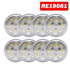 8x LED Work Lights Kit For  Deere 10-60 Series 2510 2520 4230 4440 4055 4760