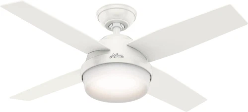 Hunter 44 Inch Indoor Ceiling Fan with LED Light and Remote Control - White Mode - Picture 1 of 12