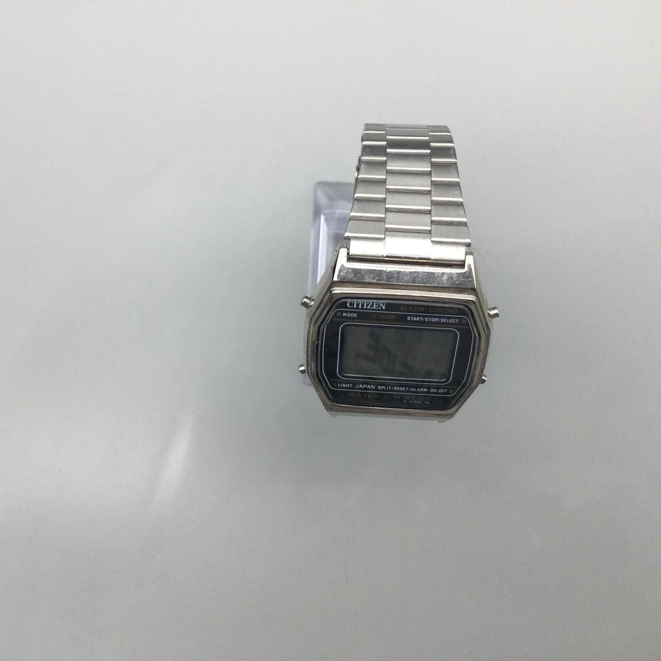 Reloj Cronógrafo Alarma Citizen Vintage Hombre 34mm 9110-312759 Batería Nueva 6.5" Foto 3 de 4