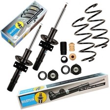 2 Bilstein Stoßdämpfer B4+Federn B3+Domlager+ für Staubschutz vorne Audi A2