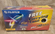Fujifilm Zip Disk 100MB IBM Formatted Disc w/ Carrying Case 5 Color Disks QwkShp