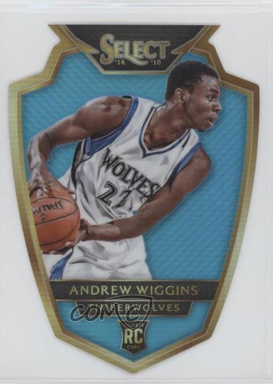 2014 Panini Select Premier Level Blue Prizm 37/199 Andrew Wiggins Rookie RC 0c6