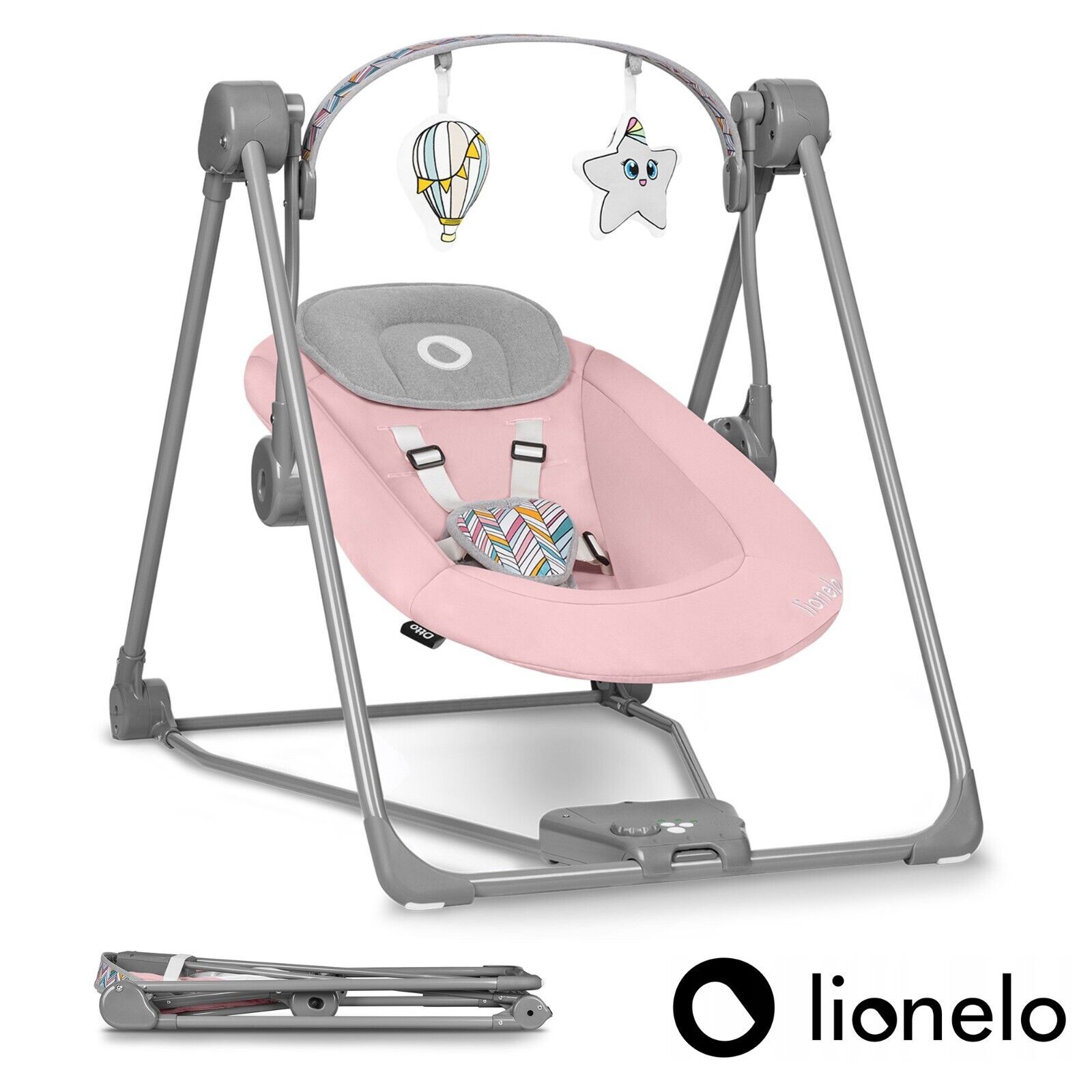 Altalena altalena per bambini con giocattoli interattivi 🔸 Otto Pink Baby