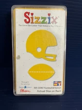 Sizzix Original - Yellow Medium Die Cutter - Football and Helmet – 38-0290