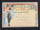 WW1 US Army Military Life 1918 20+ Views Antique Foldout Photo Postcard Book