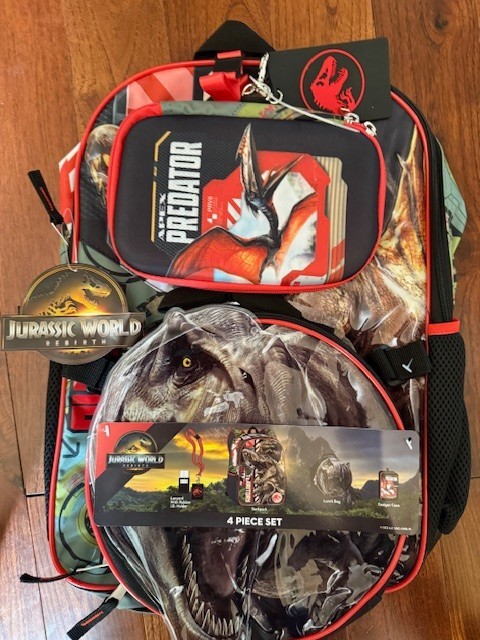 Jurassic World Boys 4-Piece Backpack Lunch Box Set 17