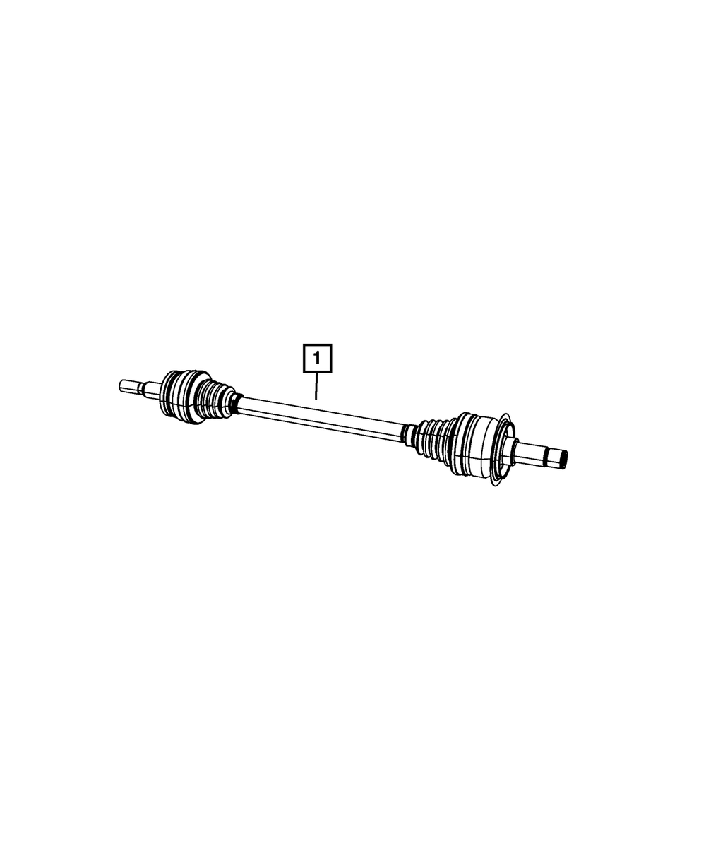 Genuine Mopar Axle Half Shaft Remanufactured Left R4726091AB