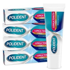 Polident Lunga Tenuta Adesivo per Protesi Dentale fino a 12 Ore di Tenuta