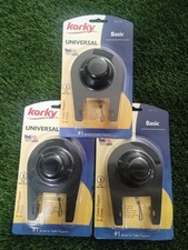 Korky Basic No.54 Black Rubber Universal Toilet Flapper 2 in. with Chain 3 EA.
