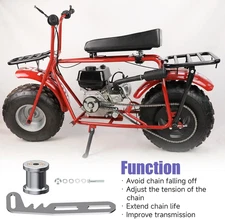 Mini Bike Chain Tensioner Adjuster Bracket with Roller Compatible with Predator
