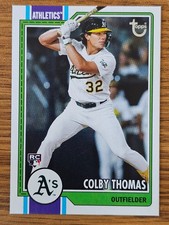 2026 Topps Series 1 Colby Thomas RC Vintage Stock 29/99 Athletics #213