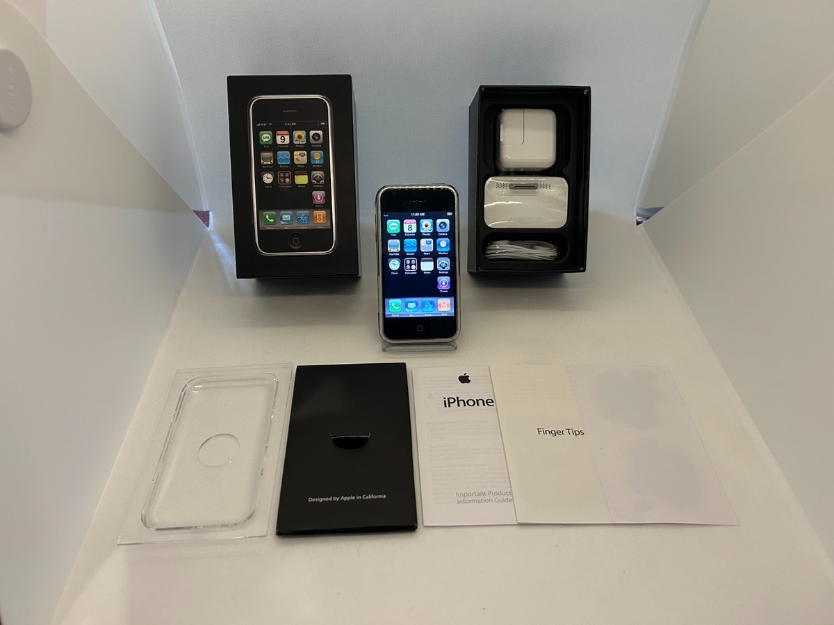 RARE!!! iPhone 2G First 1st Gen iOS 1.1.1 A1203 8GB Matching Box