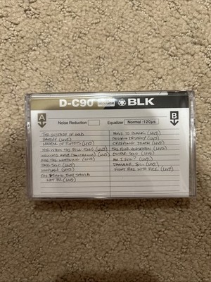Metallica Live At Festival Hall Osaka Japan 1986 D-C90 Promo Cassette New Sealed