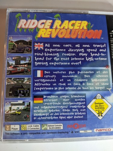 PlayStation 1 Ridge Racer Revolution Game PAL Year 1994 No Booklet - Picture 10 of 12