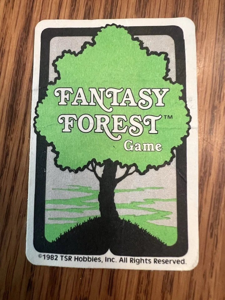Vintage Fantasy Forest Game Dragon Single Replacement Card TSR 1982 - Image 2 of 2