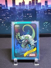 2025 TOPPS CHROME MARVEL LIZARD /299 BLUE REFRACTOR #85