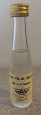Mignonnette ancienne old mini bottle Eau de vie de mirabelle Nol Lecomte Blaise